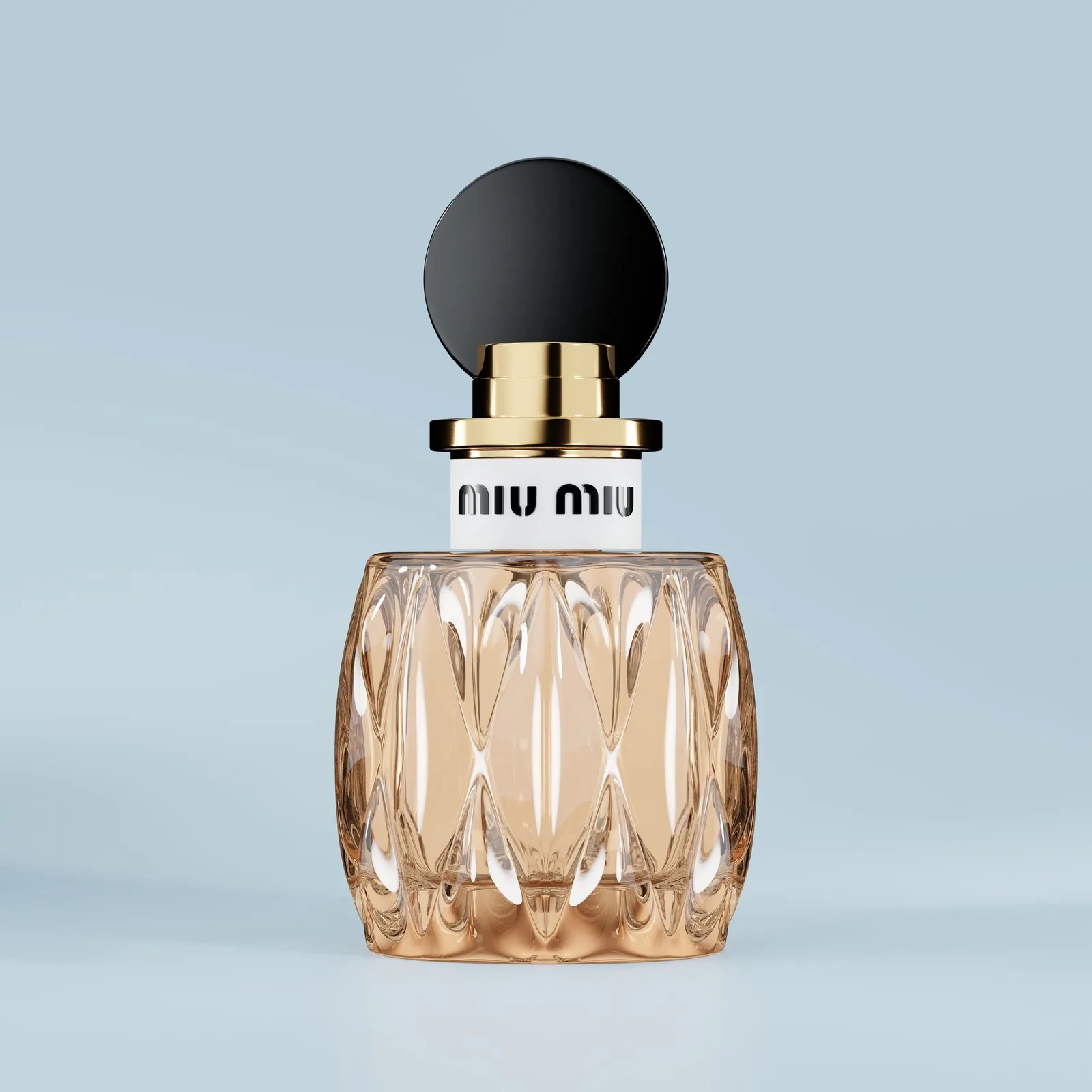 Miu Miu — product render on blue background, variation 2