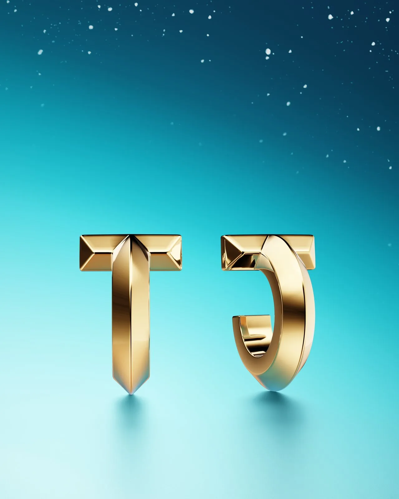 Tiffany & Co. — hoop earrings render