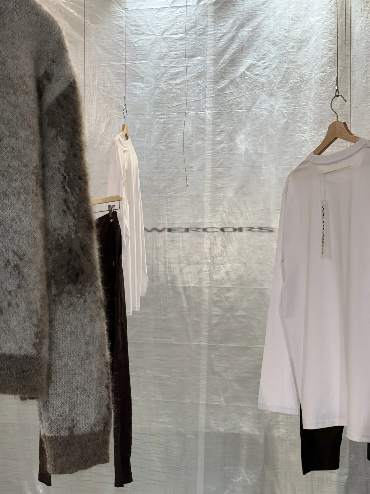 Wercors — clothing rack, showroom presentation