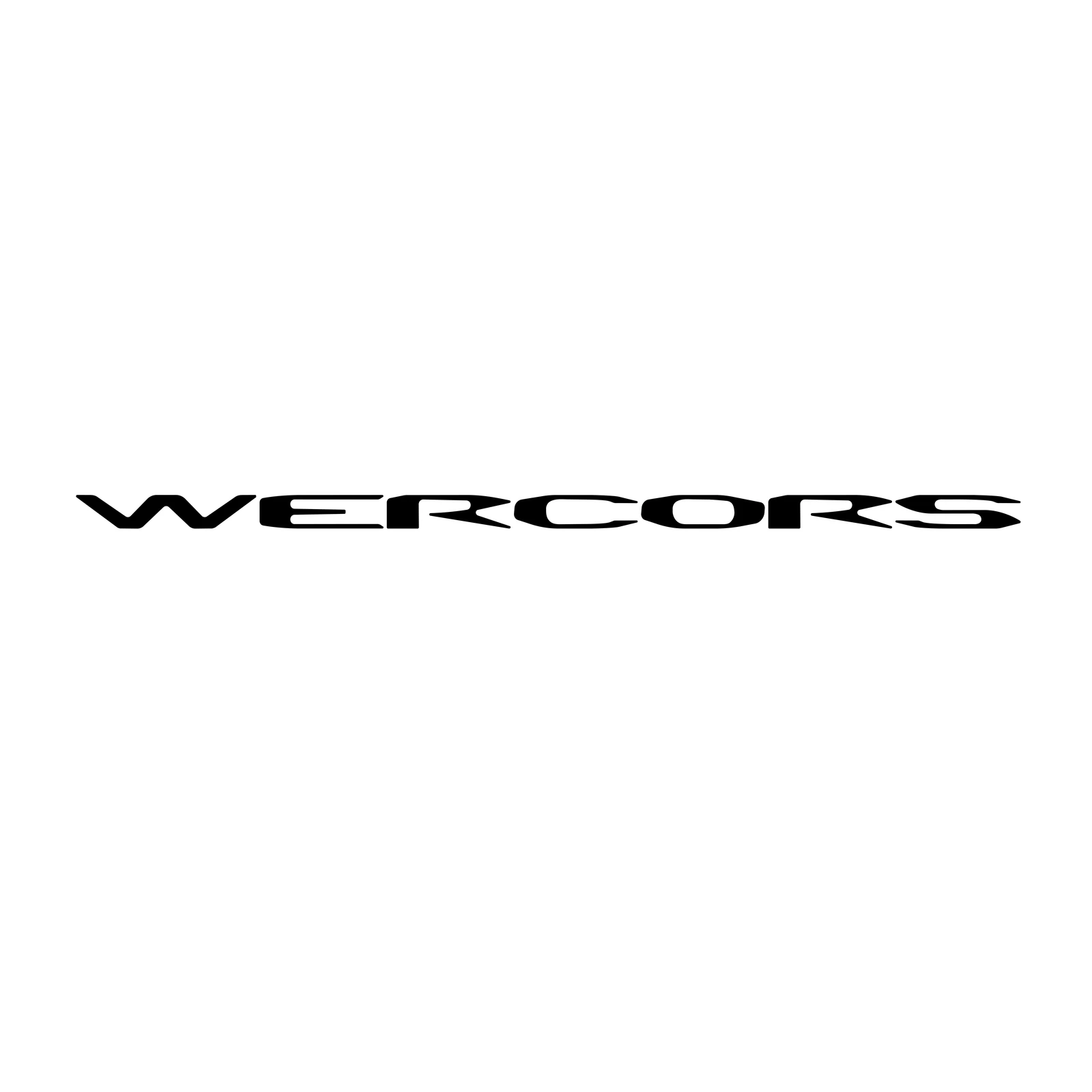 Wercors — logo wordmark, black on transparent